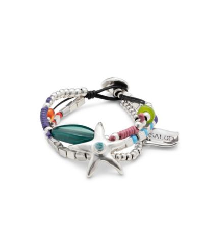Металлический браслет UNOde50 Sterling Silver Resin Stones