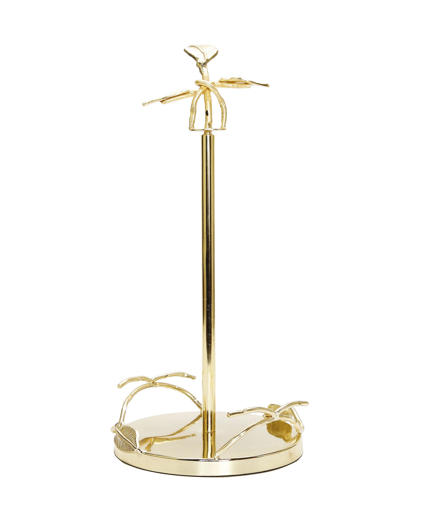 Paper Towel Holder with Leaf Design