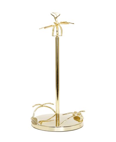 Paper Towel Holder with Leaf Design