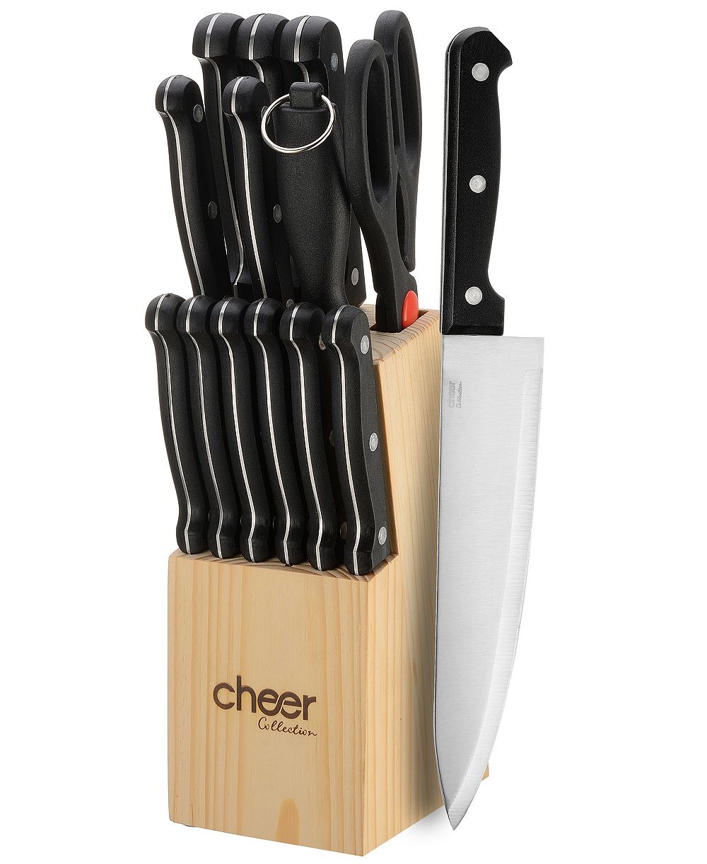Kitchen Knife with Wooden Block, Set of 13