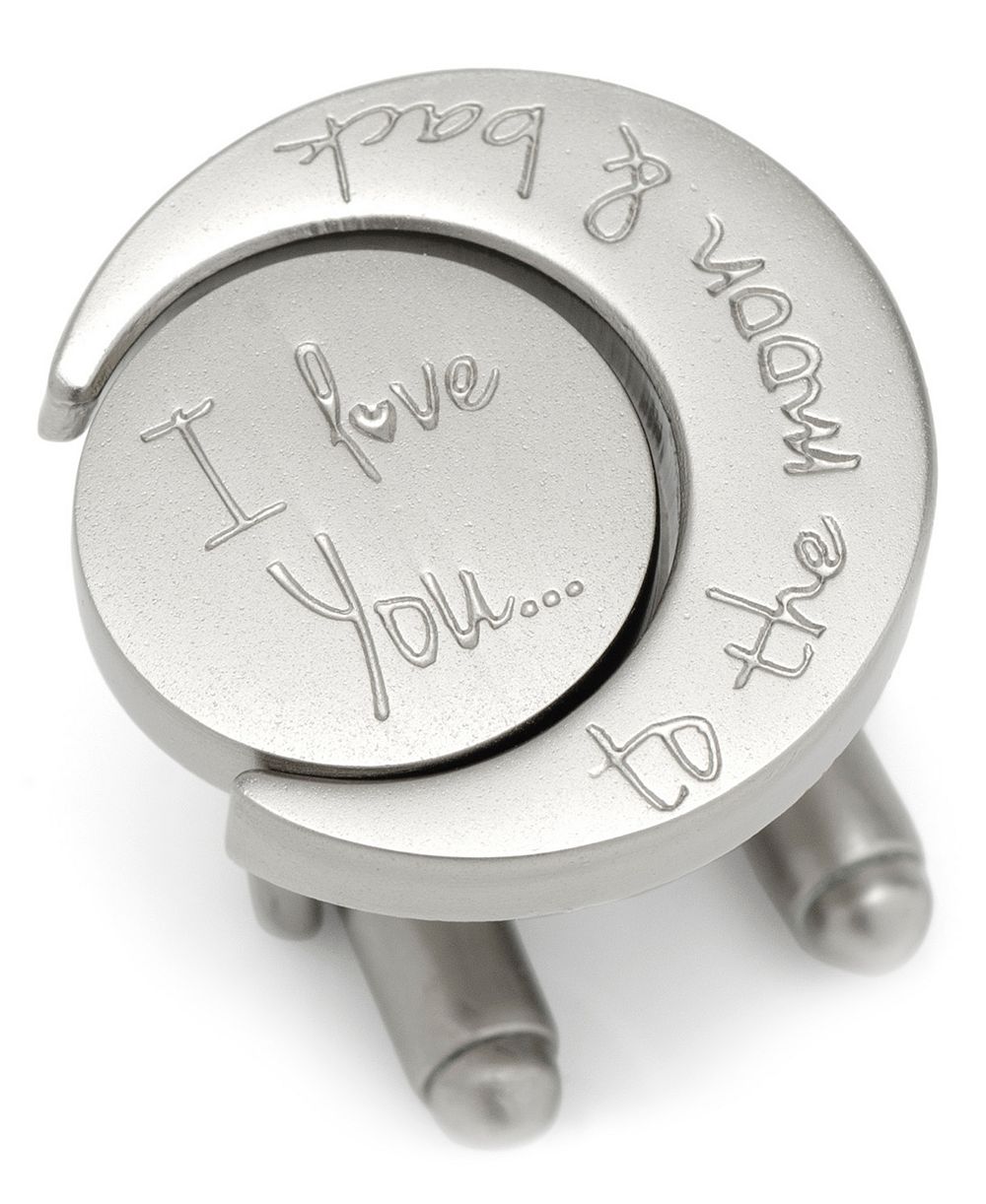 Мужские запонки Ox & Bull Trading Co. Love You to The Moon and Back Cufflinks