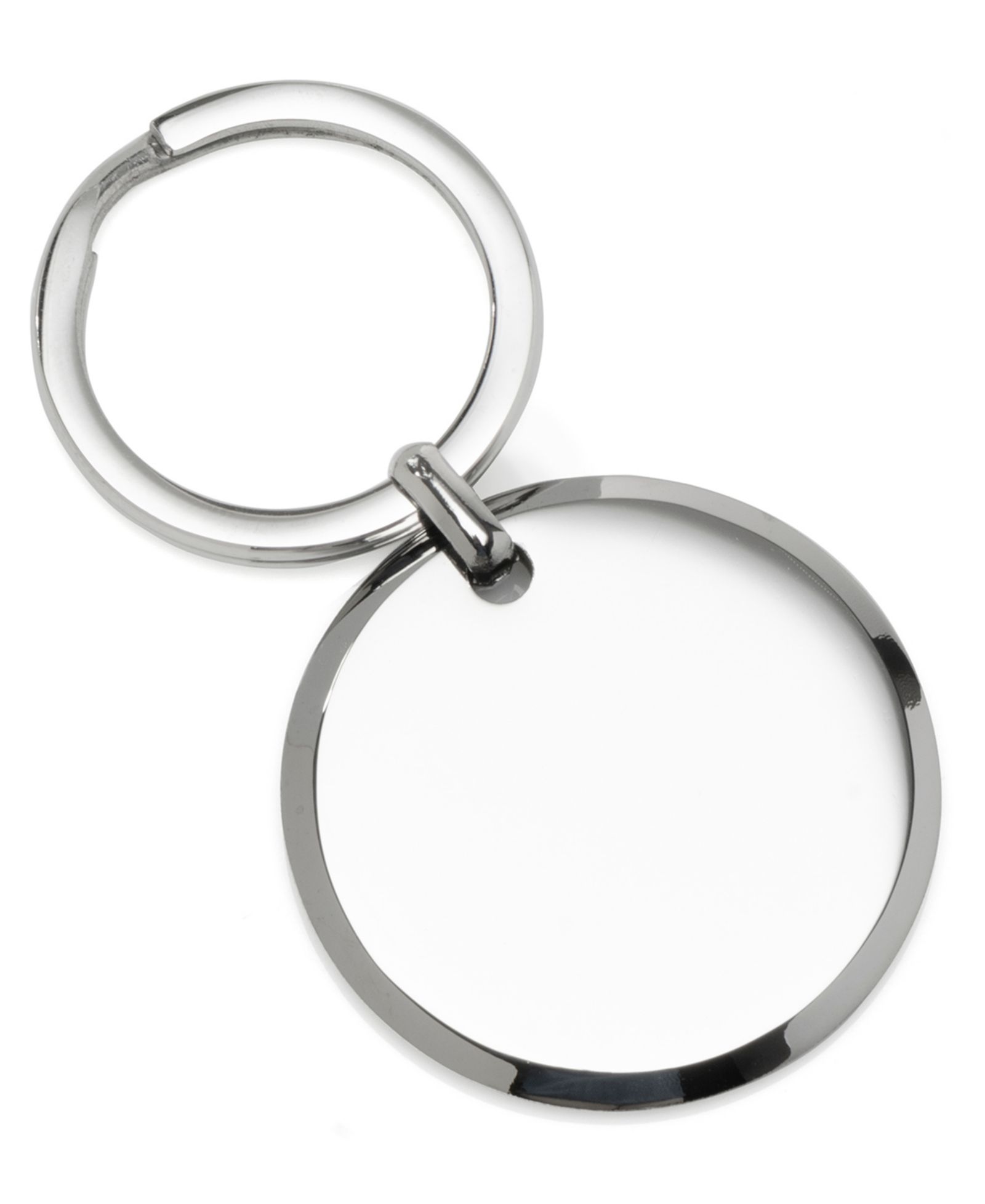 Ox & Bull Trading Co. Мужской Round Engravable Stainless Steel Key Chain