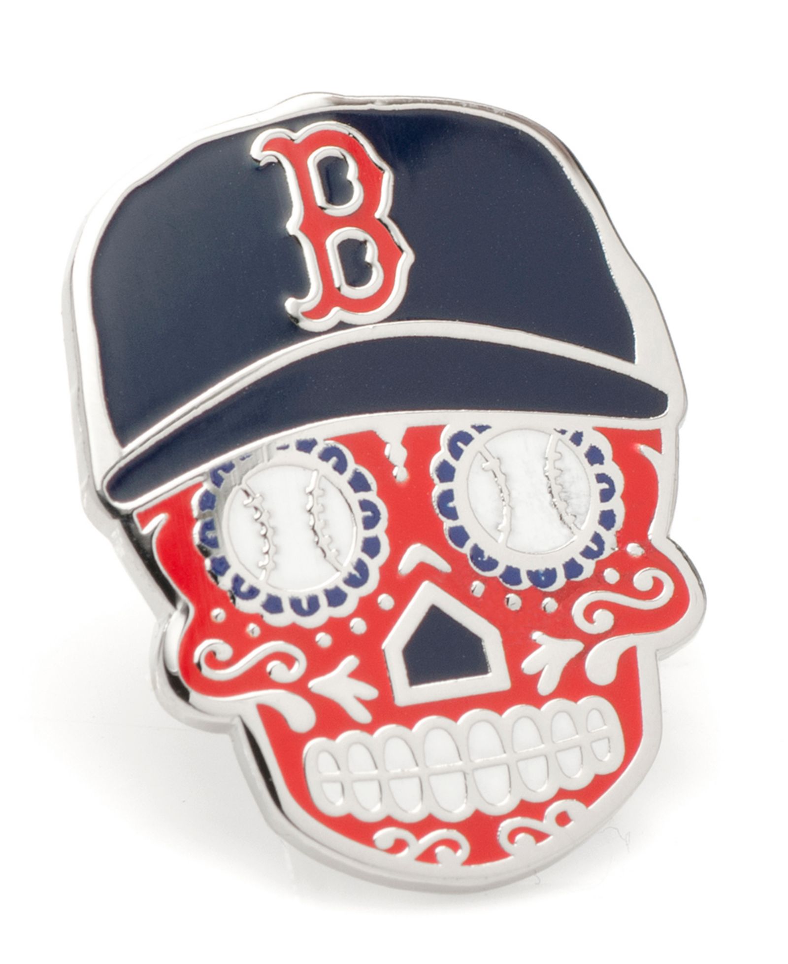 Мужская нашивка MLB Boston Red Sox Sugar Skull на лацкан