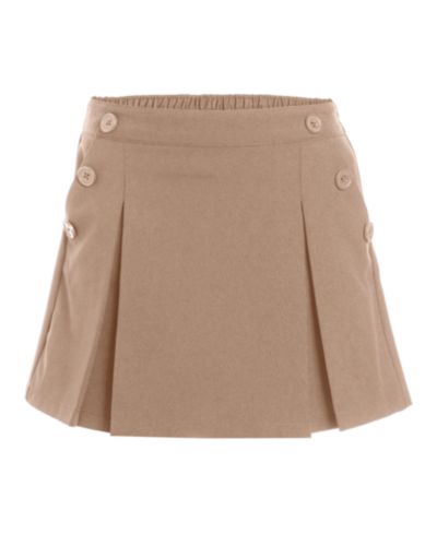 Nautica Big Girls 7-16 Uniform Button Pockets Elastic Waist Scooter Skorts