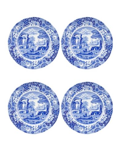 Spode Blue Italian Salad Plates, Set of 4