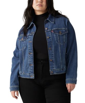 Джинсовая куртка Levi's® Plus Size Button-Down Original Denim Trucker