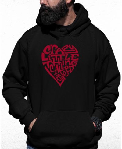 Мужское худи LA Pop Art Crazy Little Thing Called Love Word Art