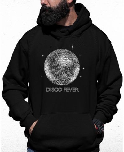 Мужской свитшот с капюшоном с принтом Disco Ball Word Art