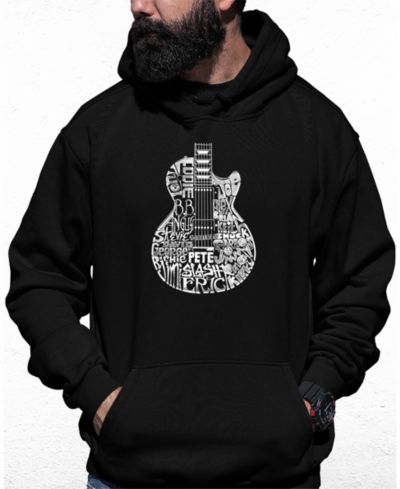 Мужской худи LA Pop Art Rock Guitar Head Word Art
