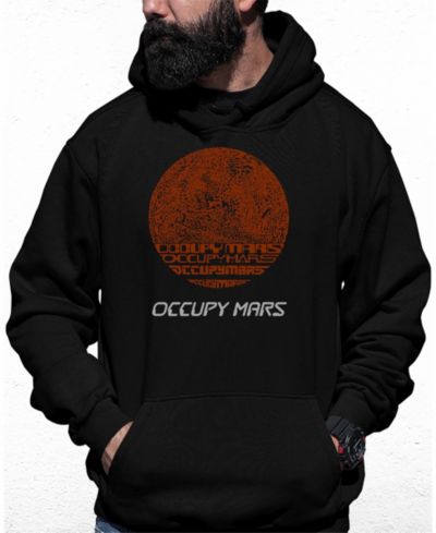 Мужское худи LA Pop Art Occupy Mars Word Art