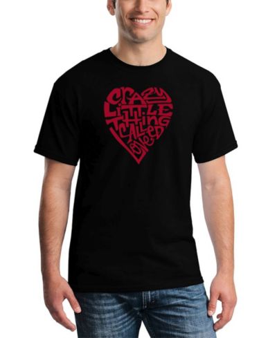Мужская футболка LA Pop Art Crazy Little Thing Called Love Word Art T-shirt