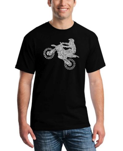 Мужская футболка LA Pop Art Freestyle Motocross - FMX Word Art