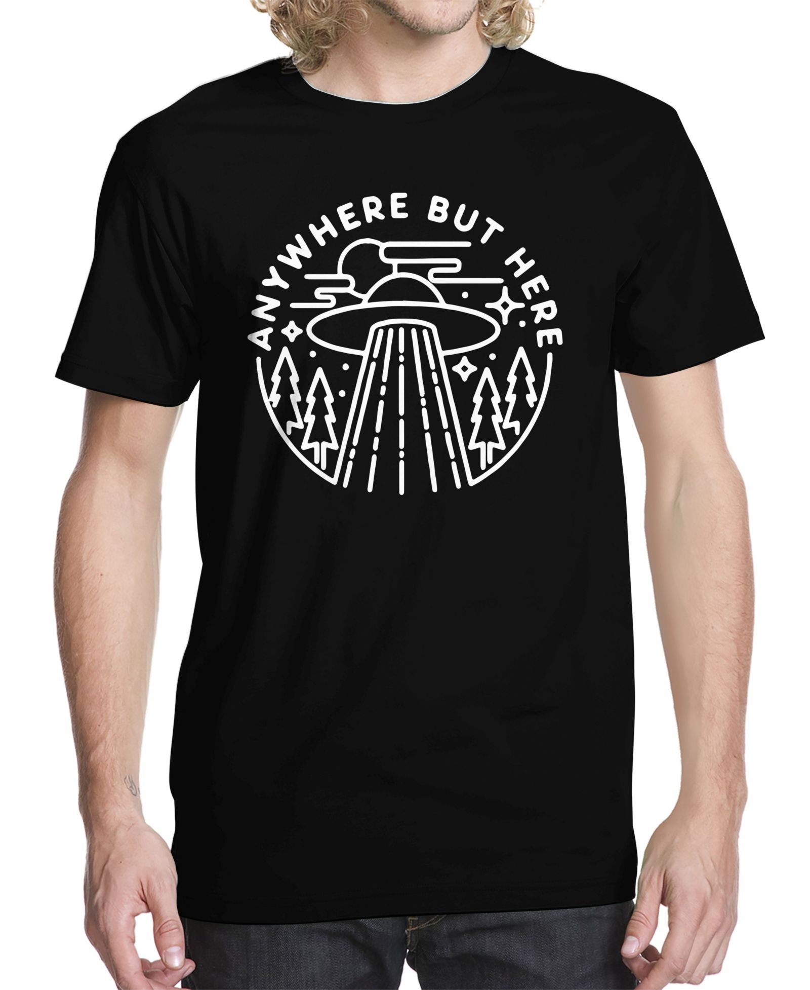 Buzz Shirts Мужская футболка с принком Anywhere But Here