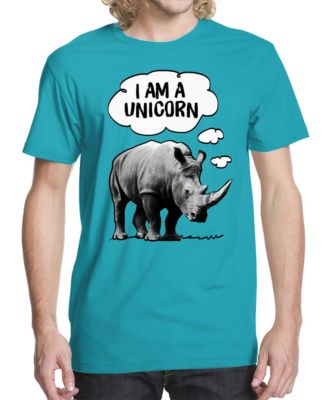 Мужская футболка с графическим принтом Rhino Unicorn