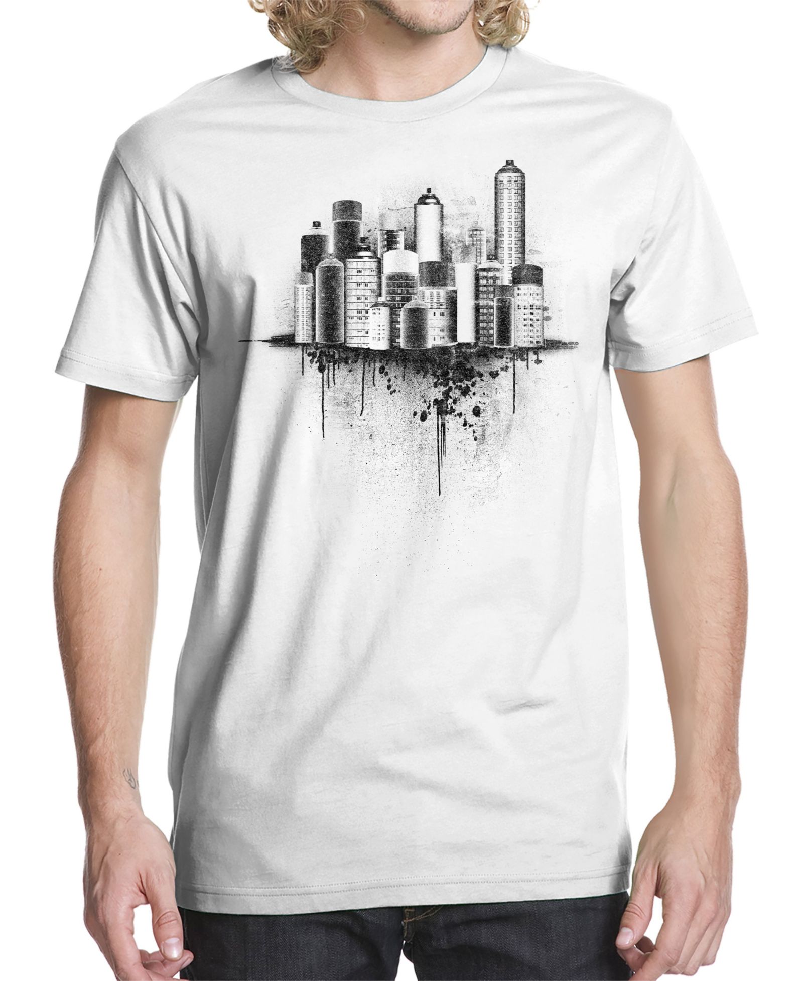 Мужская футболка Beachwood Skyline Spray Graphic