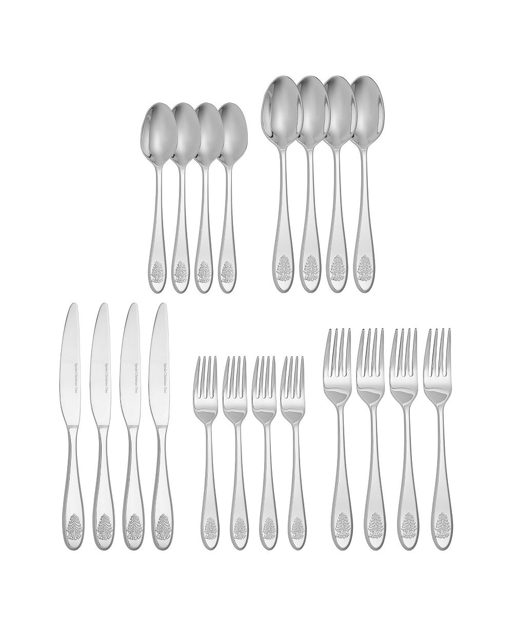 Spode Christmas Tree 20 Pc. Flatware Set, Service for 4