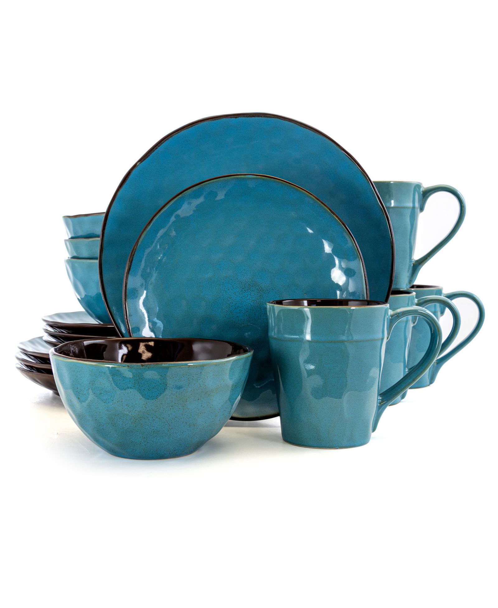 Elama набор посуды Sea Glass 16 Pc. на 4 персоны