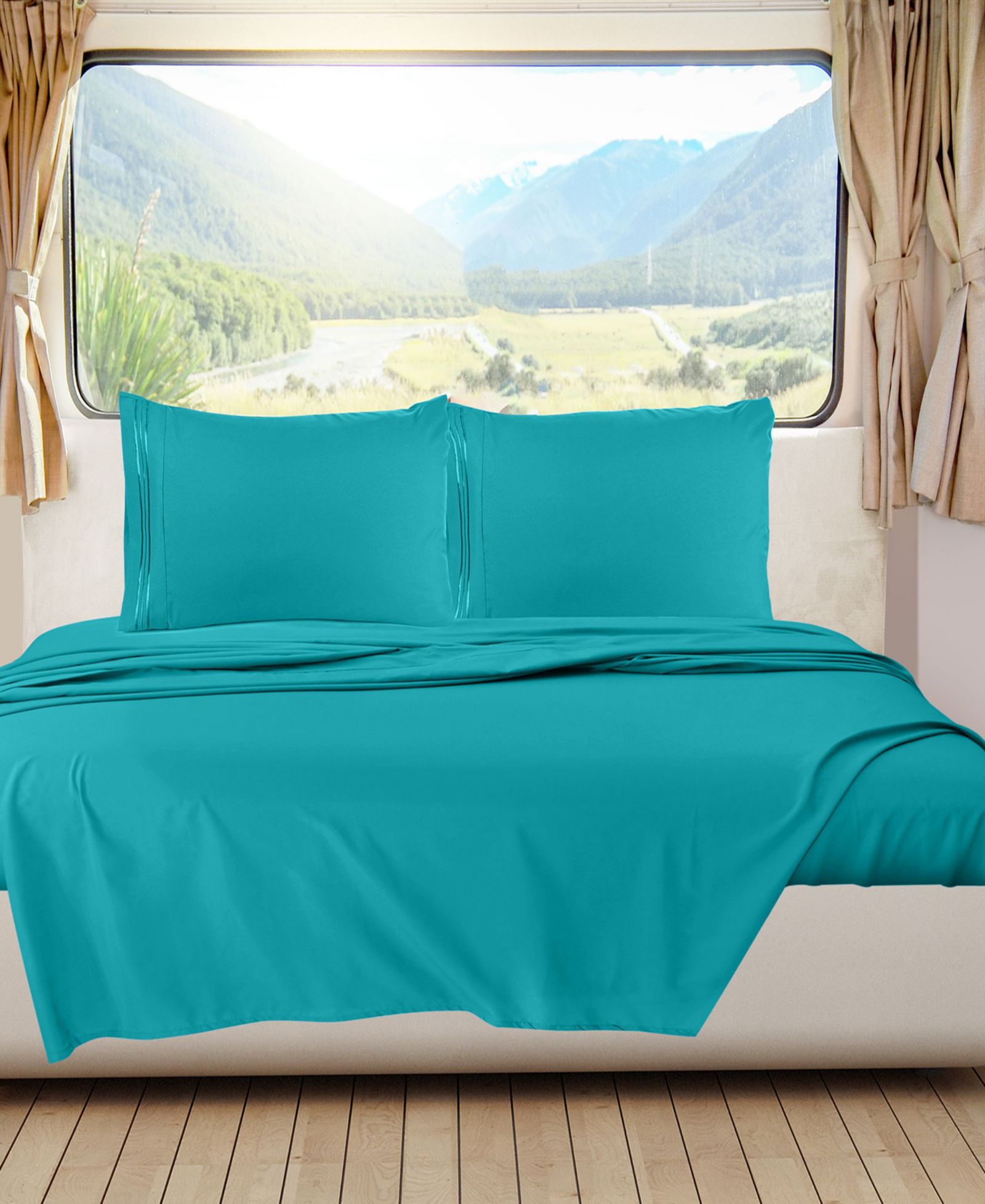 Nestl Premier 1800 Series Deep Pocket Bed 4 Piece Sheet Set, RV Queen