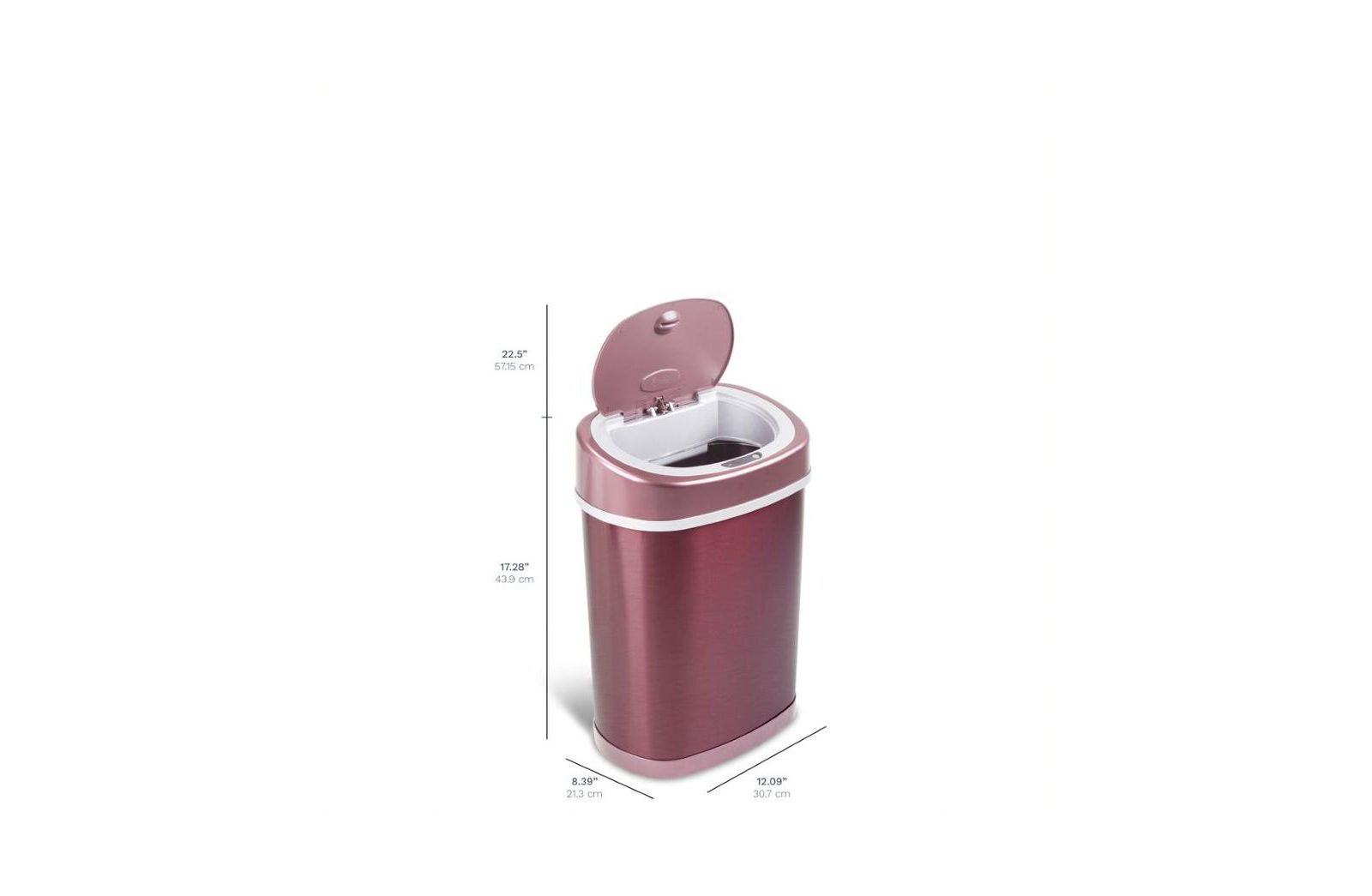 NINESTARS овальная мусорная корзина с датчиком движения 3.9 Gallon