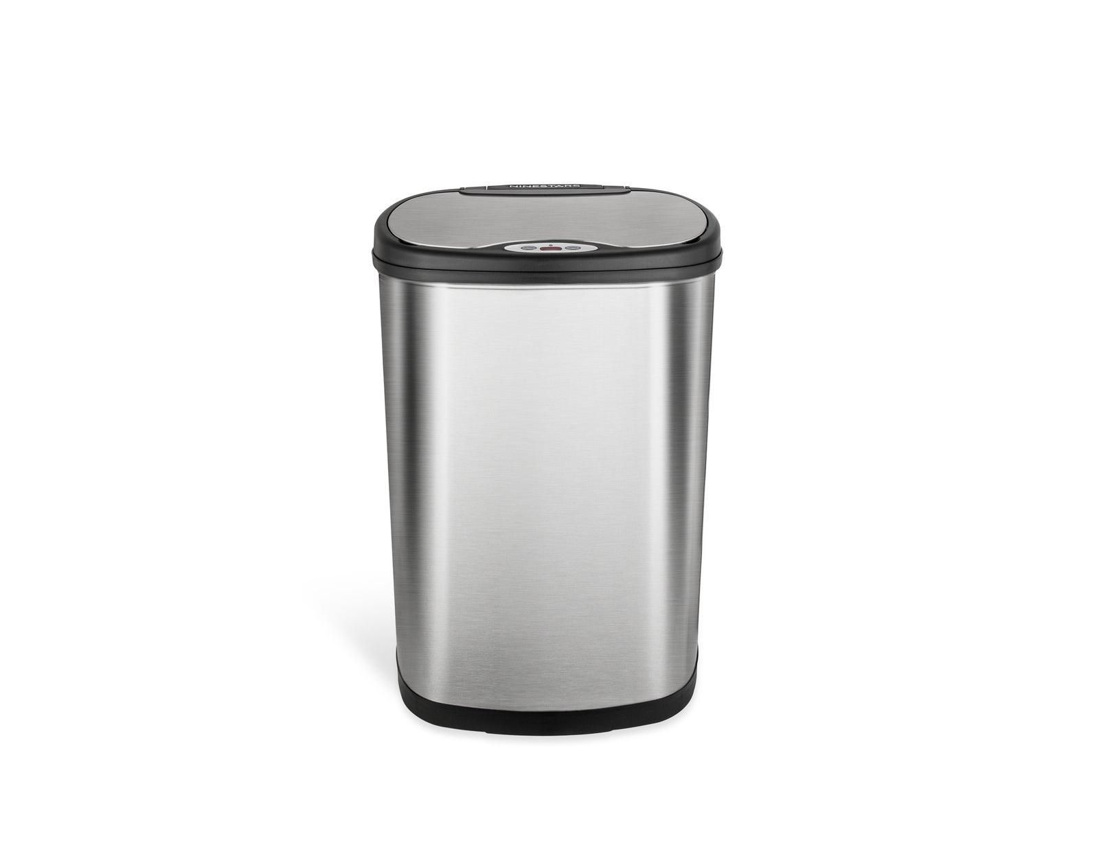 NINESTARS  13 Gallon Kitchen Trash Can, Automatic Touchless Motion Sensor Trash Can