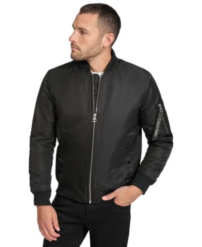 Мужская бомбер-куртка Calvin Klein Classic MA-1 из нейлона