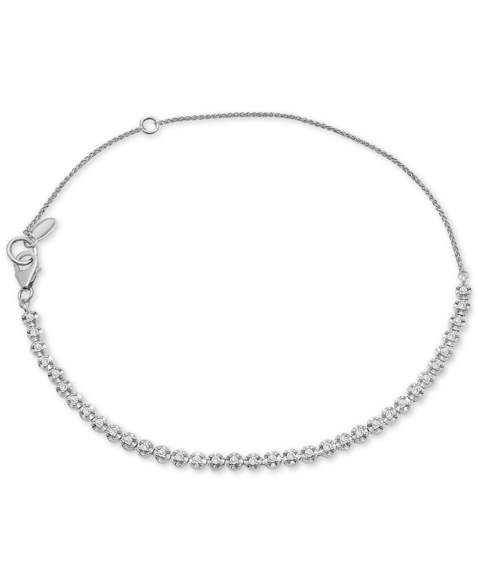 Wrapped™ браслет-анклет Diamond Tennis Bolo в Sterling Silver