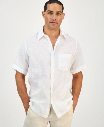 Club Room Men's 100% Linen Shirt, Created for Macy's