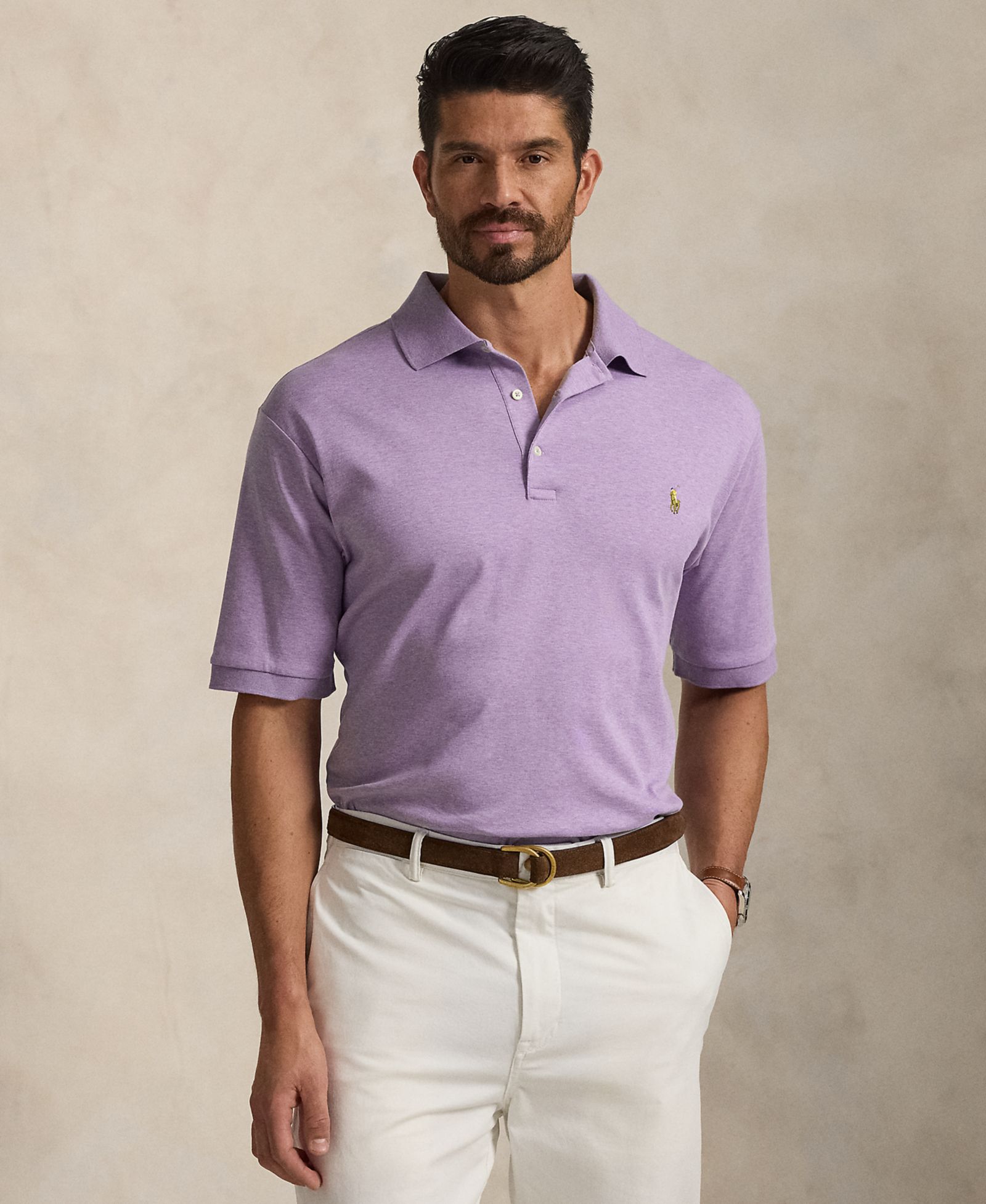 Polo Ralph Lauren Мужская хлопковая рубашка поло Big & Tall