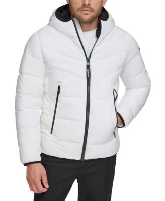 Куртка Calvin Klein Men's Chevron Stretch Jacket With Sherpa Lined Hood