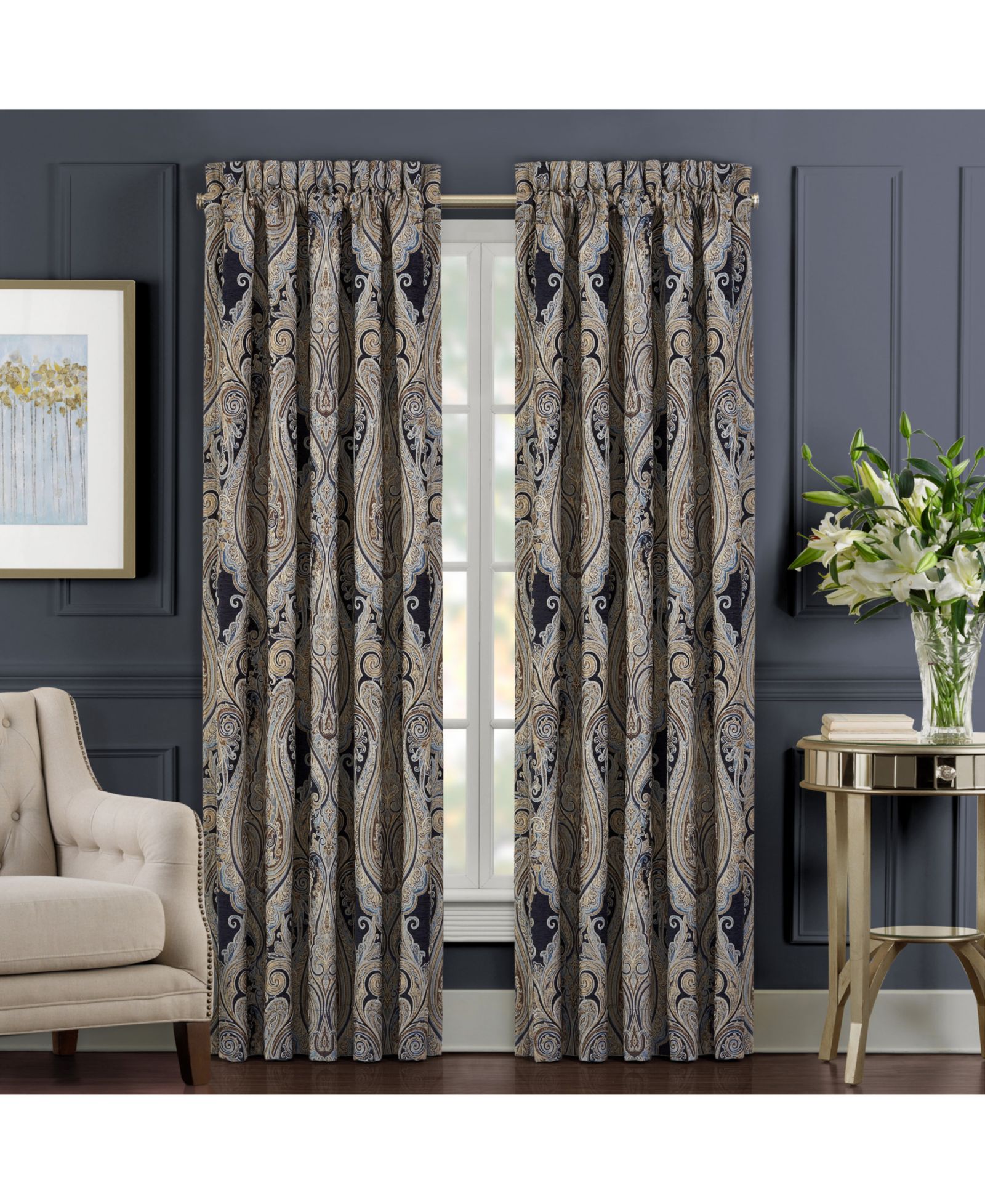 J Queen New York Luciana 4-Pc. Window Panel Set, 50" x 95"
