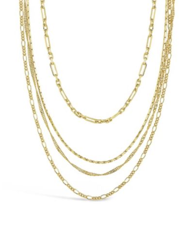 Женское многослойное ожерелье Sterling Forever Multi Chain Layered Necklace