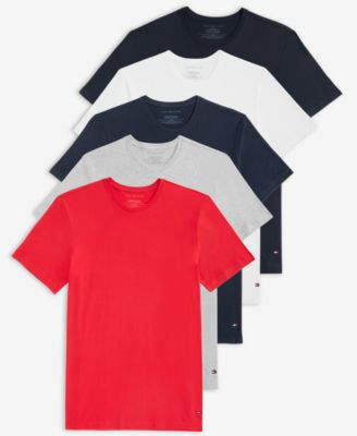 Мужские футболки Tommy Hilfiger Cotton Classic Crewneck, набор 5 шт