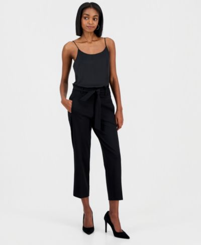 Женские укороченные брюки Bar III Women's Compression Tie-Front Capris Pants