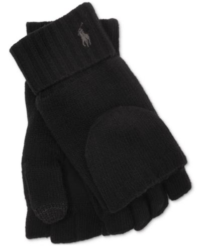 Polo Ralph Lauren Men's Wool Blend Convertible Gloves