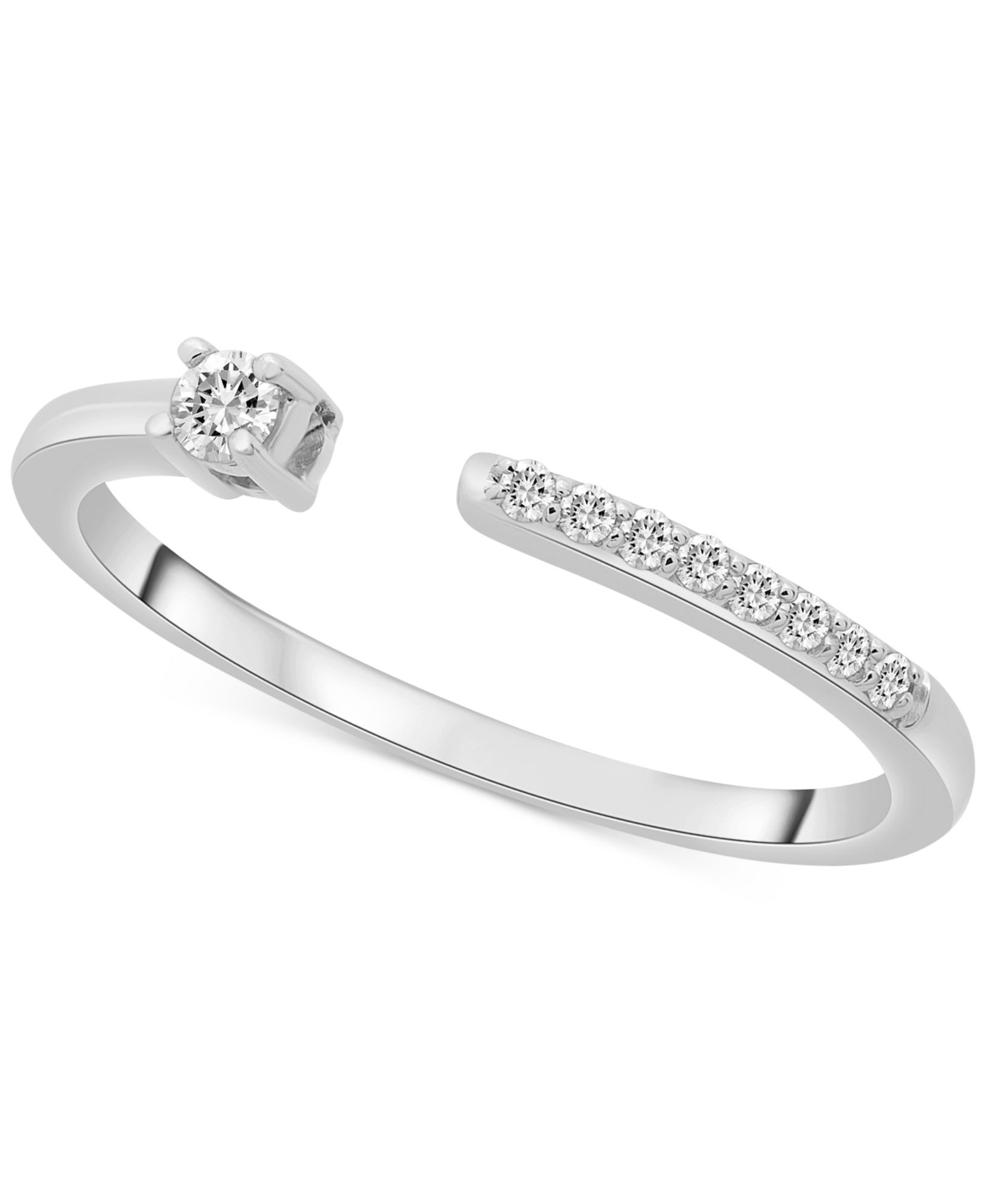 Wrapped™ Diamond Cuff Statement Ring (1/10 ct. t.w.) in 14k Yellow or White Gold, Created for Macy's