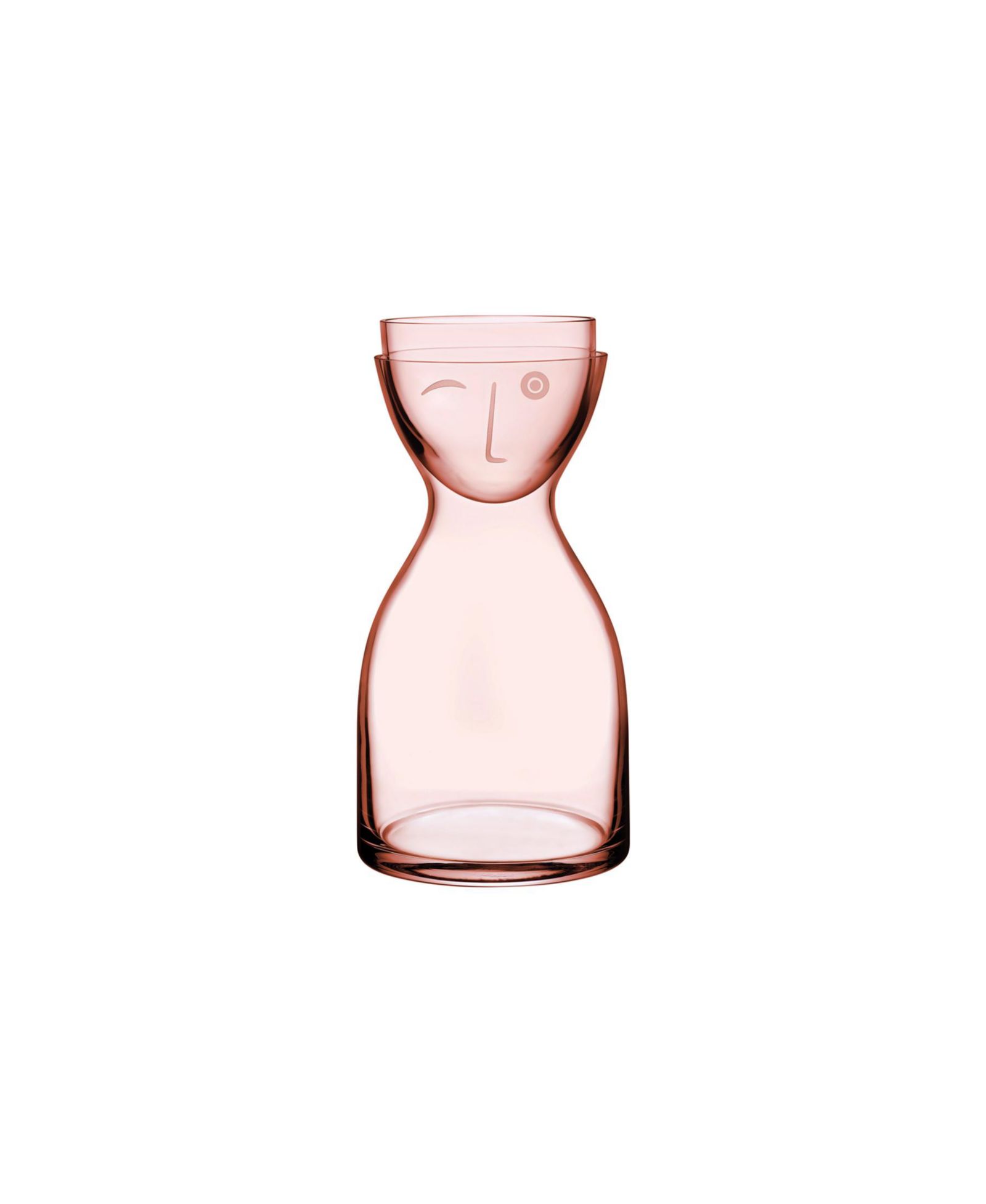 Nude Glass Mr. & Mrs. Night Carafe, Short