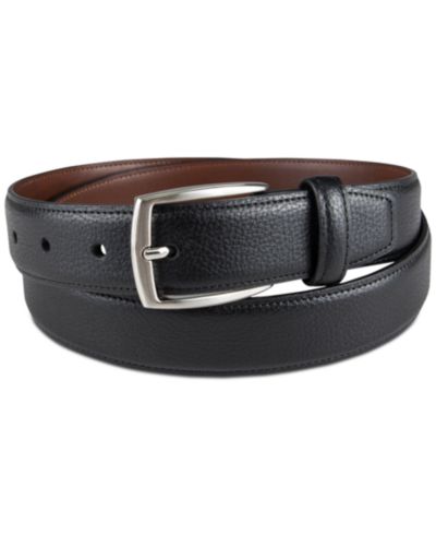 Мужской ремень Club Room Faux Leather Pebble Grain Stretch