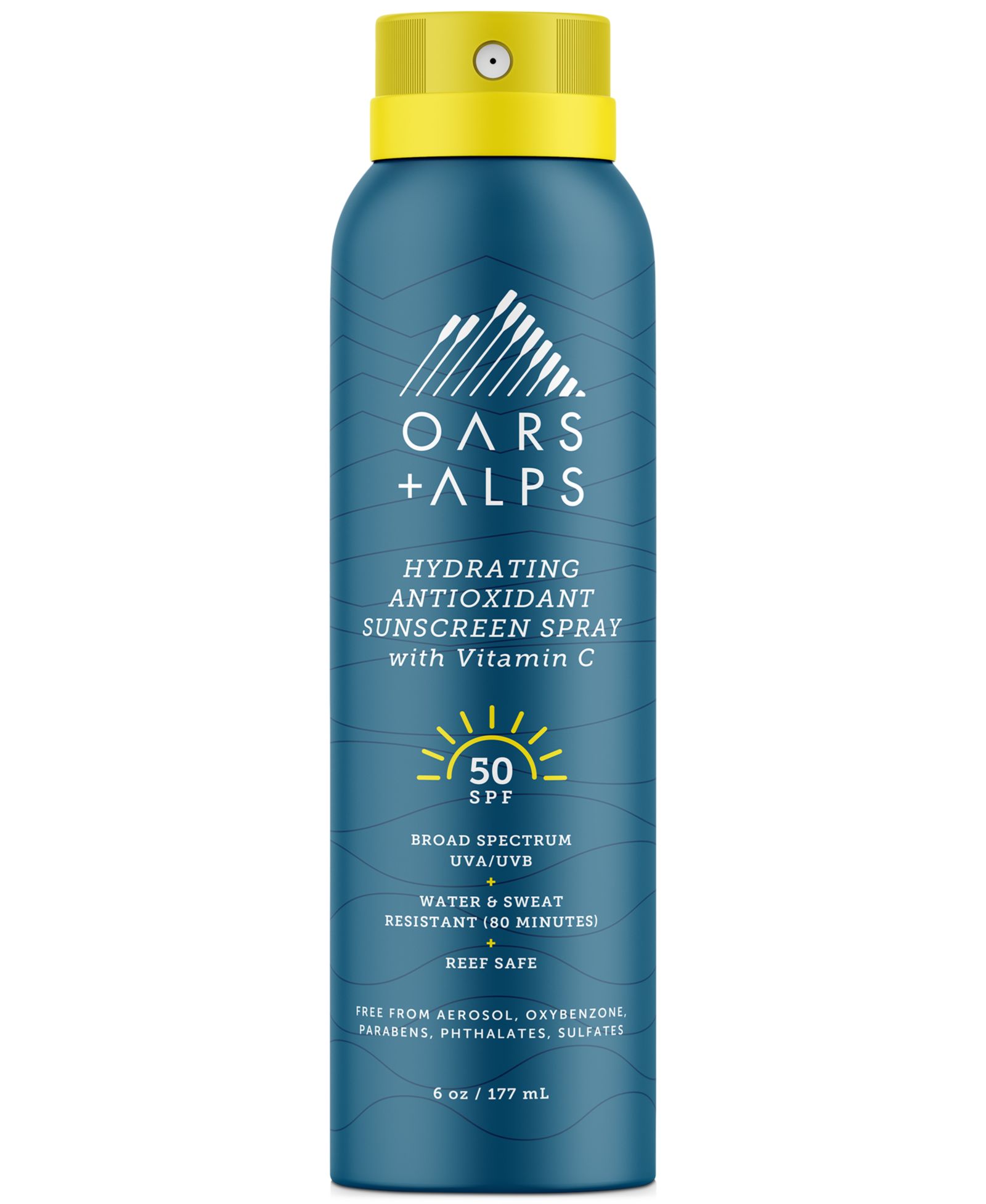 Oars + Alps Hydrating Antioxidant Sunscreen Spray SPF 50, 6-oz.