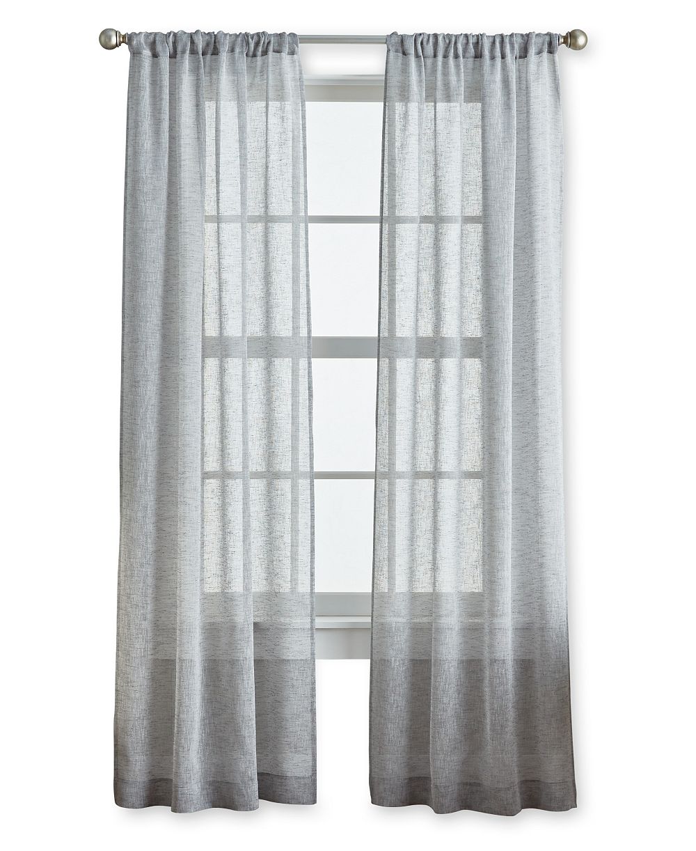 Curtainworks комплект из 2 прозрачных панелей шторы Pandora 84" x 38" с верхним креплением на штангу