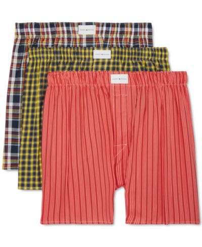 Tommy Hilfiger Мужской комплект из 3 классических печатных хлопковых боксеров