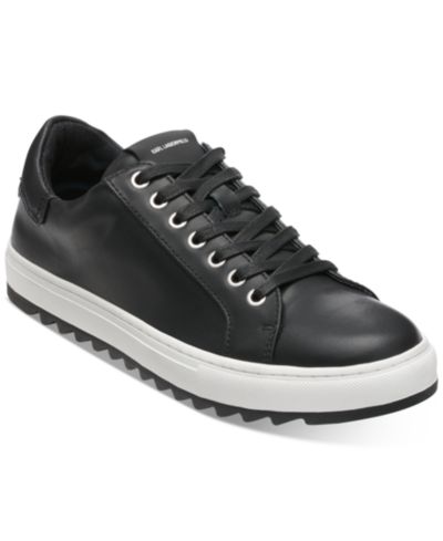 Karl Lagerfeld Мужские Smooth Leather Tennis Sneaker