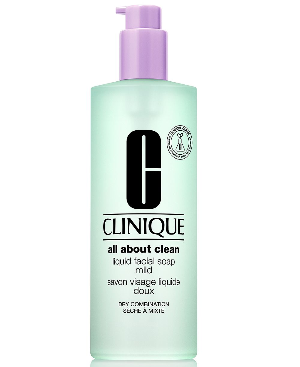 Clinique Jumbo All About Clean Liquid Facial Soap Cleanser Mild, 13.5 oz.