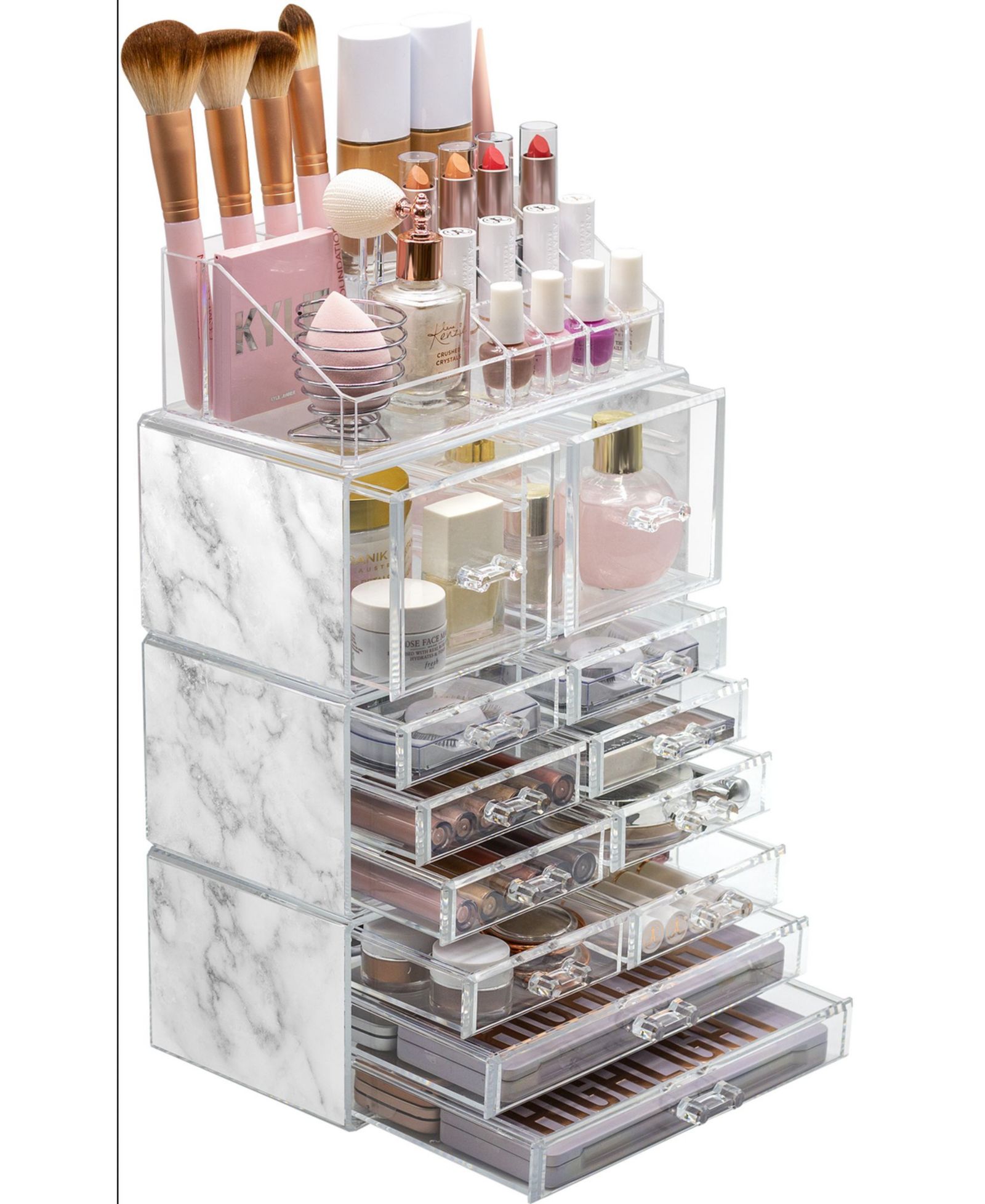 Sorbus Makeup and Jewelry Display Storage Case Set, 4 Pieces