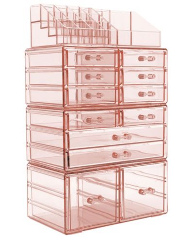 Sorbus Makeup and Jewelry Display Storage Case Set, 4 Pieces