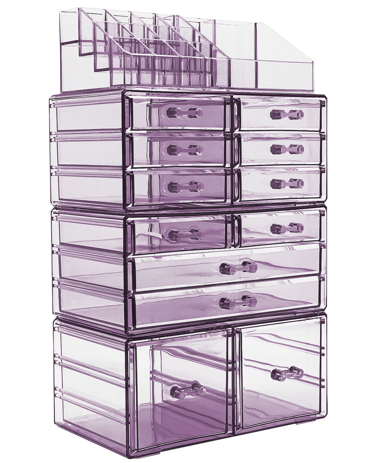 Sorbus Makeup and Jewelry Display Storage Case Set, 4 Pieces