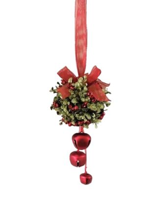 Ganz Kissing Krystals Jingle Red Bell Door Decor Kiss Ball