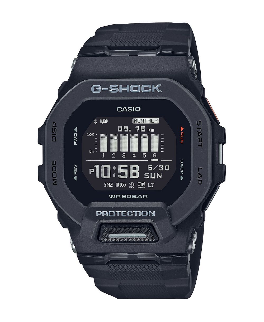 Мужские часы G-Shock Step Tracker Black Resin 49.4mm