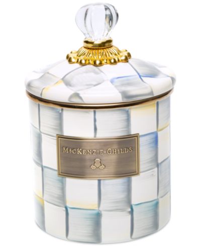 Mackenzie-Childs Sterling Check Small Canister