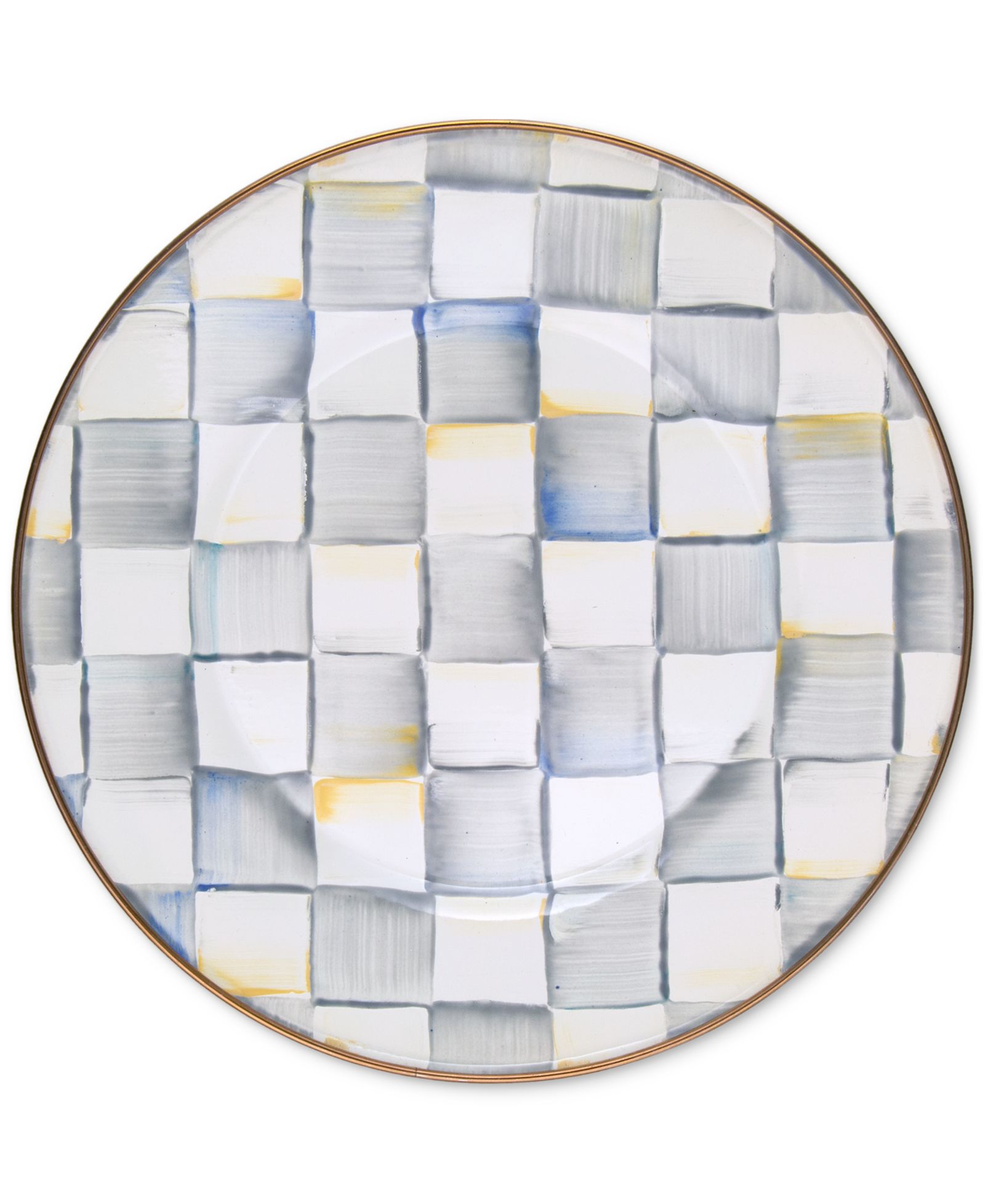 Тарелка Mackenzie-Childs Sterling Check Dinner Plate