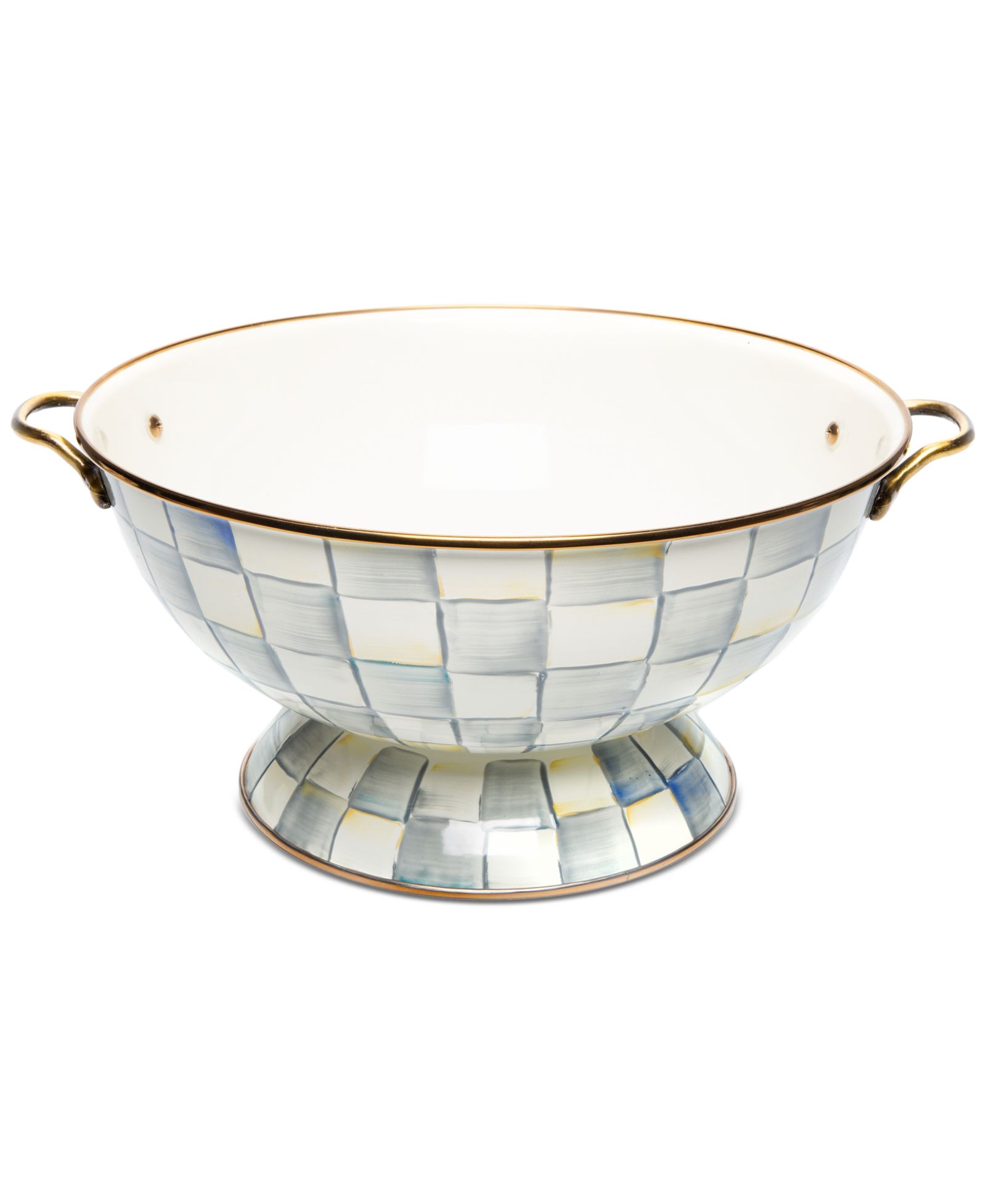 MacKenzie-Childs миска Sterling Check Everything
